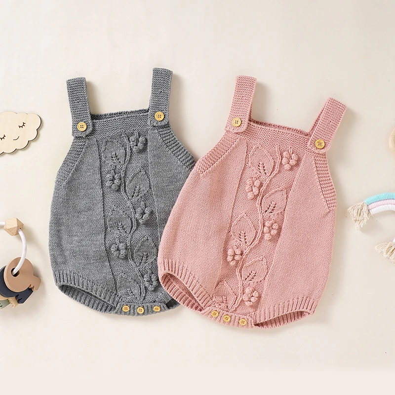 

Newborn Baby Bodysuit Knit Infant Boy Girl Jumpsuit Outfits Sleeveless Toddler Children Clothing Sling Top 0-18M Playsuit Onesie