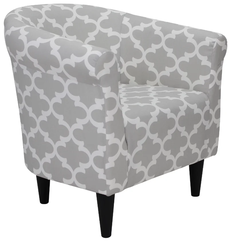 

Microfiber Bucket Accent Chair, Fynn Gray