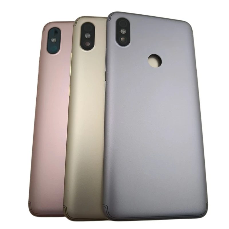 

Battery Back Cover For Xiaomi Redmi S2 Housing Door Case +Camera Flash Lens Replace