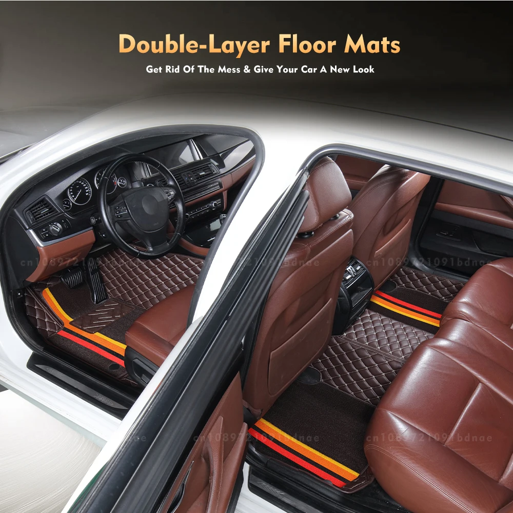 Для LEADING IDEAL L9 2022 2023 двухслойные автомобильные коврики изготовленные на заказ