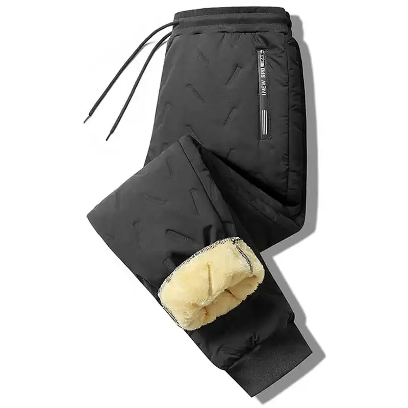 

Зимние мужские мягкие теплые плюшевые хлопковые утепленные хлопковые брюки мужские повседневные свободные холодные ветрозащитные теплые пуховые брюки для мужчин