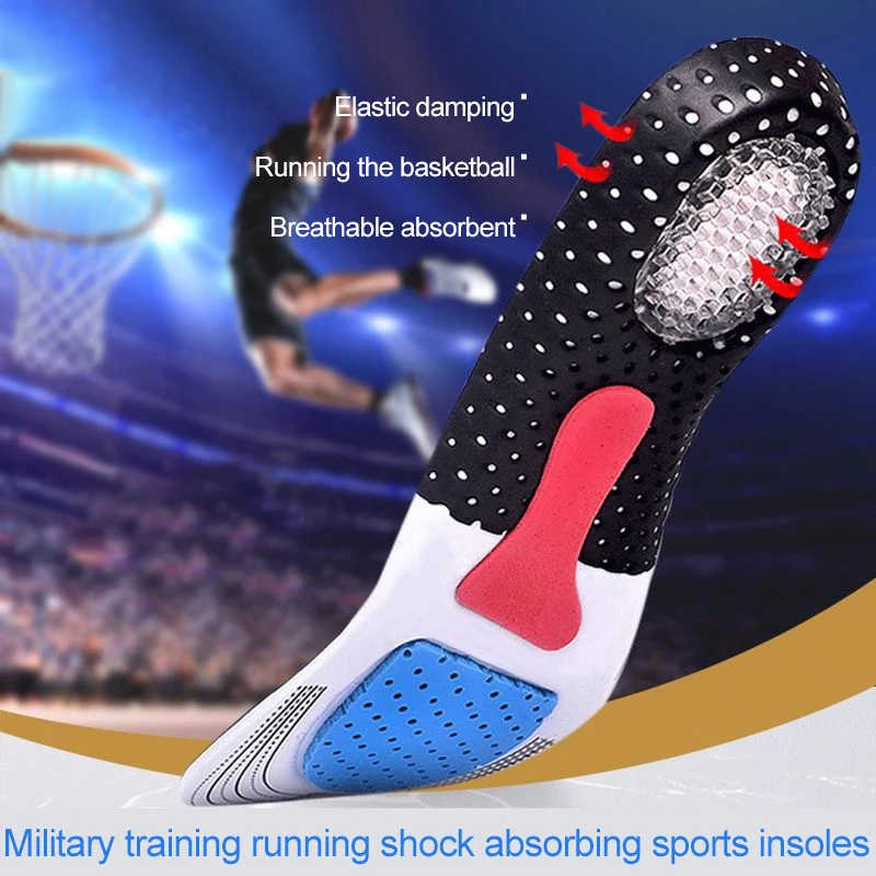 

Memory Foam Insole Cuttable Silicone Insoles for Shoe Men Women Orthotic Arch Support Sport Shoe Pad Soft Running Insert Cushion