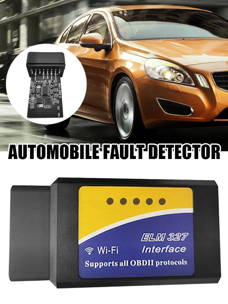 

New Wireless WiFi OBD2 Scanner Adapter Car Diagnostic Code Reader Scan Tool for iOS Android Windows for 1996 and Newer 12V Kit