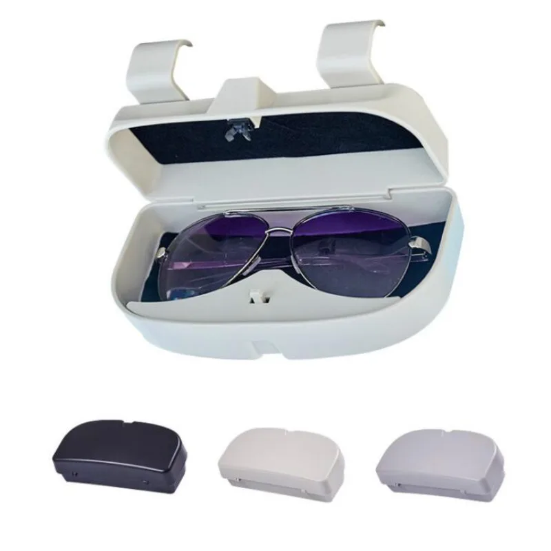 

Car Sun Visor Glasses Case Organizer Glasses Storage Box Holder Visor Sunshade Pockets Auto Accessories