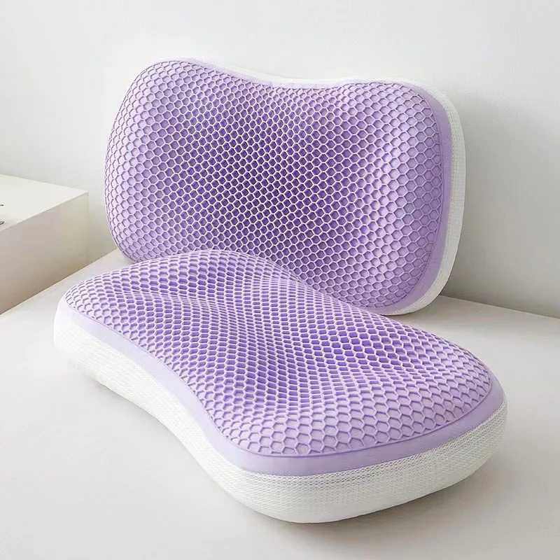 

TPE Pectin Cool Feel Pillow for Summer Honeycomb Cooling Pillow Soft Fresh and Breathable Pillows Both Sides Can Be Used Health