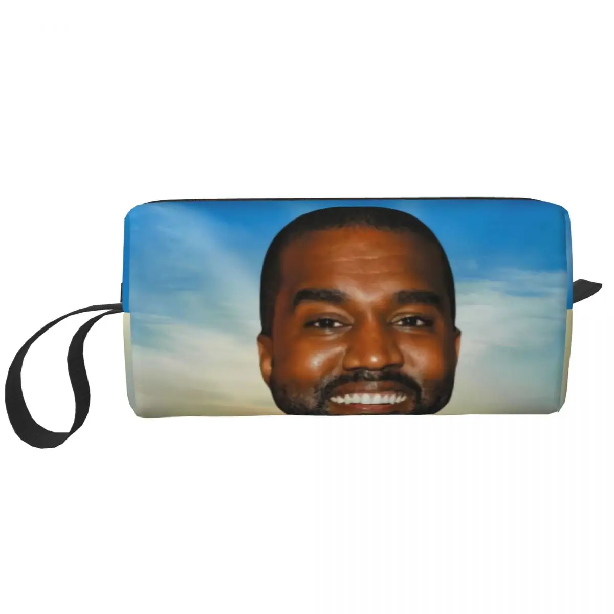 

Funny Kanye West Meme Toiletry Bag Fashion Rapper Music Producer Makeup Cosmetic Organizer Women Beauty Storage Dopp Kit Box