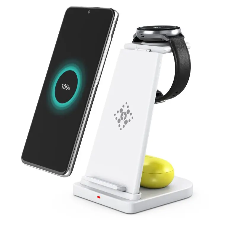 

15W Wireless Charger Stand For Samsung Galaxy Watch 4 Active 2/1 3 IN 1 Qi Fast Charging Dock Station For Samsung S21/S20 Buds