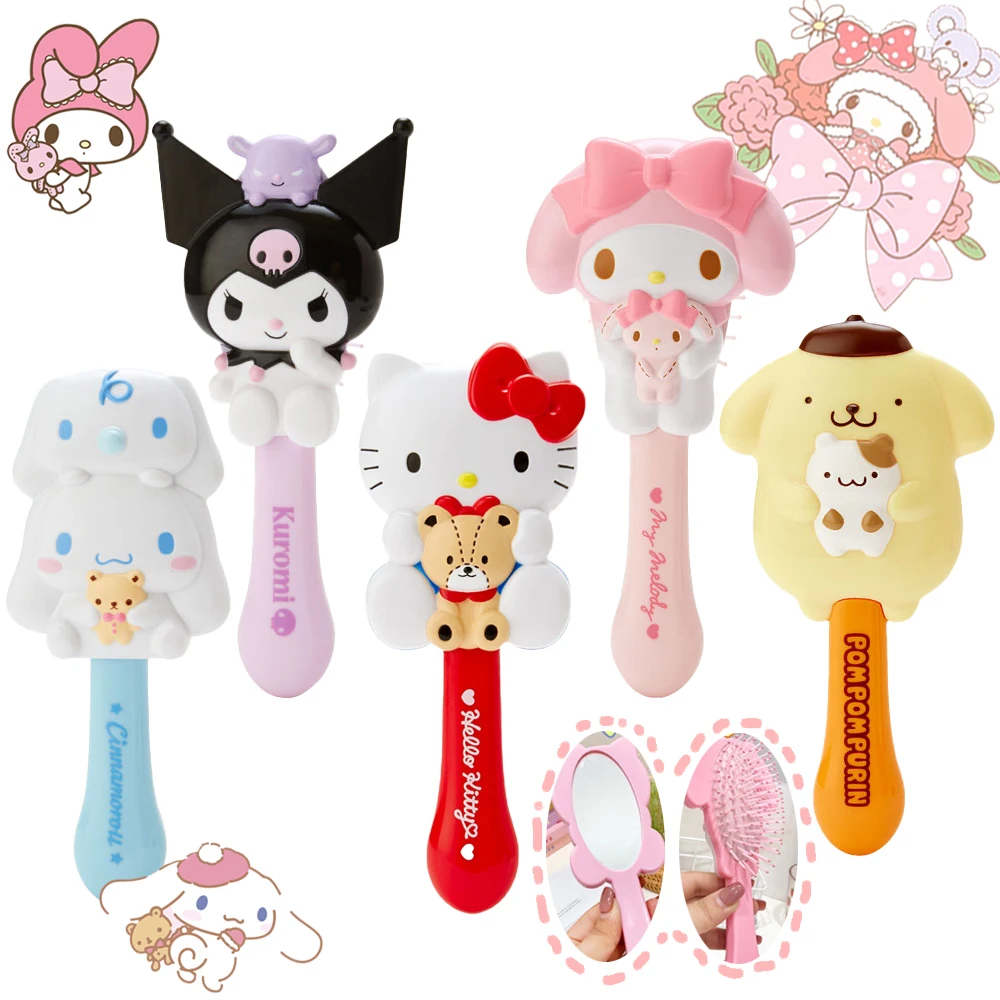 

Sanrioed My Melody Kittly Cinnamoroll Kuromi массажная подушка безопасности Расческа спа-салон фотоаксессуары аниме кавайные игрушки подарок 18 см