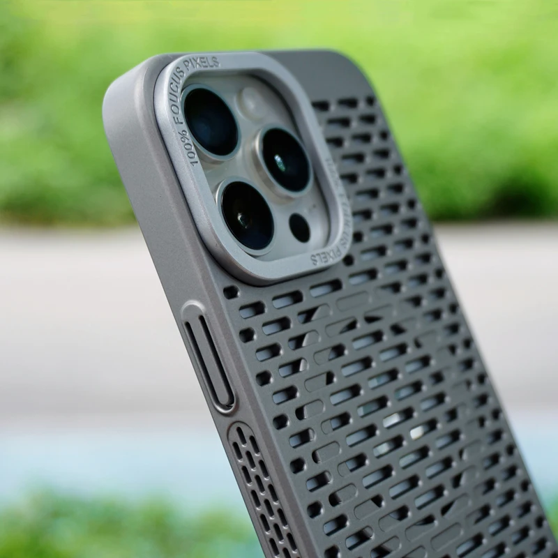 Ультратонкий сетчатый охлаждающий чехол для телефона MagSafe iPhone 15 16 pro Max 14 Pro 13 11 12