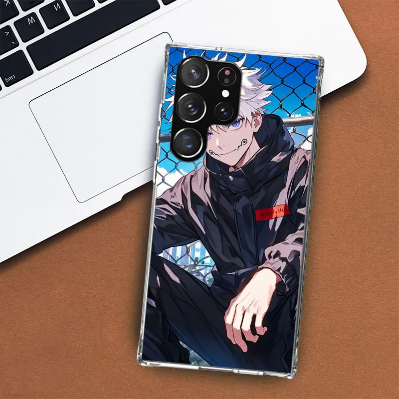 Фото Чехол для телефона Kaisen J-Jujutsu Inumaki Toge для Samsung Galaxy S25 S24 S23 Plus S22 Ultra S21 S20 FE S10 + S25 Edge Funda Shell Coq №5
