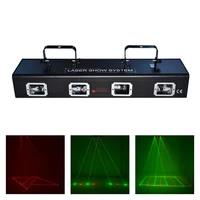 aucd 4 head 4 scan red green laser 7ch dmx projector lighting pro dj party disco show beam moving ray scan stage lights 505rgrg