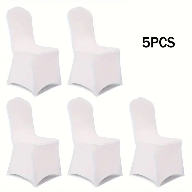 

Однотонные высокоэластичные чехлы для стульев