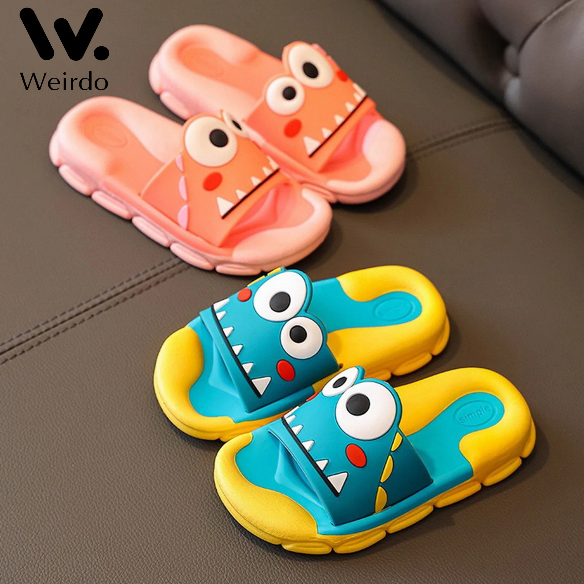 

Children's funny slippers Cartoon Cute Girls Shoes Home Kids Slippers for Boy Summer Outdoor Beach Indoor Soft Non-Slip Slippers