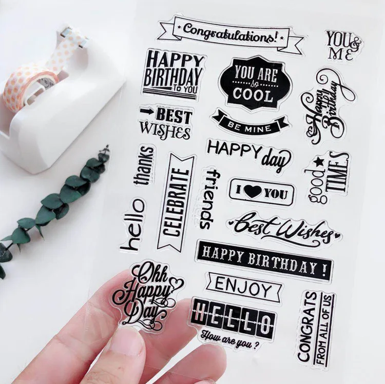 Силиконовые штампы для скрапбукинга