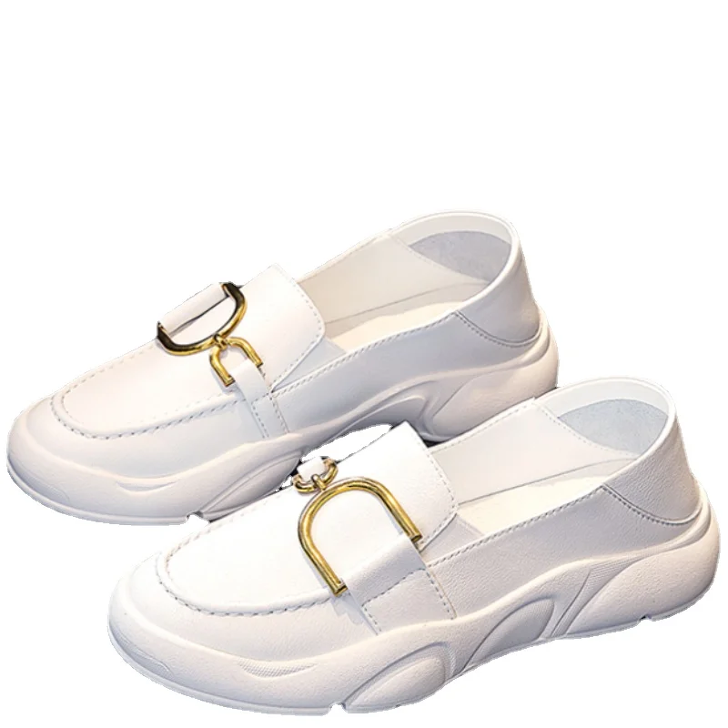 

Platform Shoes Women Sneakers White Flat Elegant Casual Moccasins Loafers Comfortable Autumn Ballerina Light Running Elegant