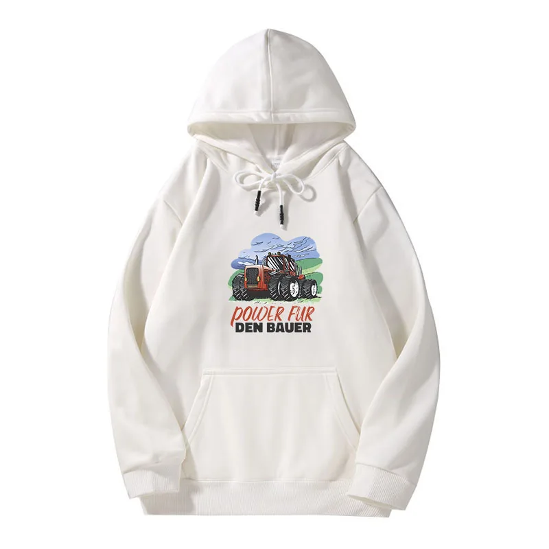 

Autumn and winter men's and women's personalized trend hoodies tractor retro popular street hoodies