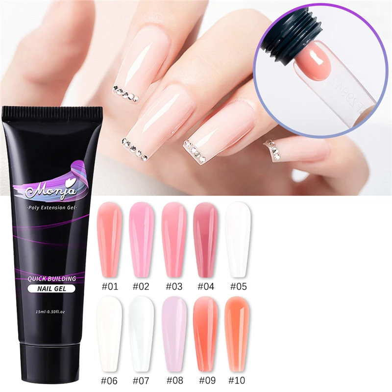 

15ml Nail Art Phototherapy Glue Varnish Acrylic Powder Liquid Nail Art UV Gel Nail Extension Gel 3D Nail Art Accessories