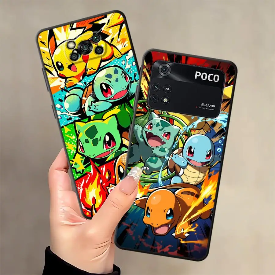 Фото Чехол для телефона Xiaomi Poco F8 M3 M4 M7 Pro F1 C75 C71 C61 M5 F3 X3 X4 X5 X7 Pro C50 с мультяшным дизайном Покемонов №3