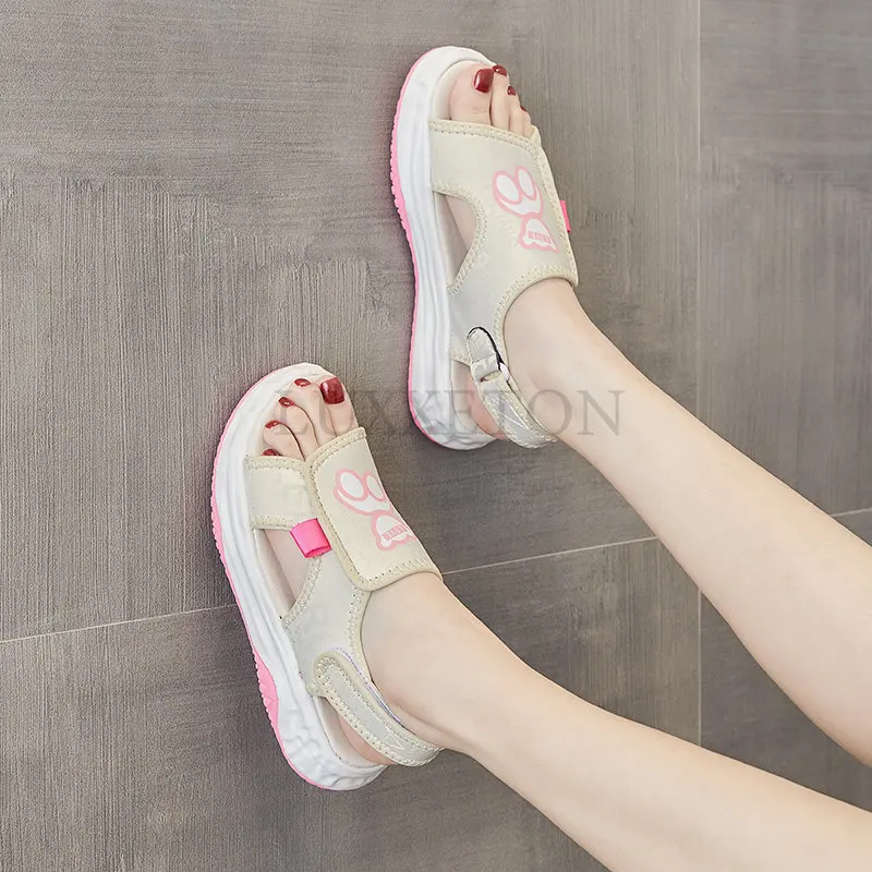 Sports Sandals Women Summer Footwear New Ladies Fashion Comfortable Soft Sole Lightweight Flat Women's Shoes