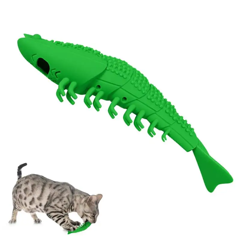 

Catnip Toothbrush Toys For Cats Protect Teeth Cat Interactive Toothbrush Chew Toy Fish Lobster Shape Toothbrush Chewing Pet Toy