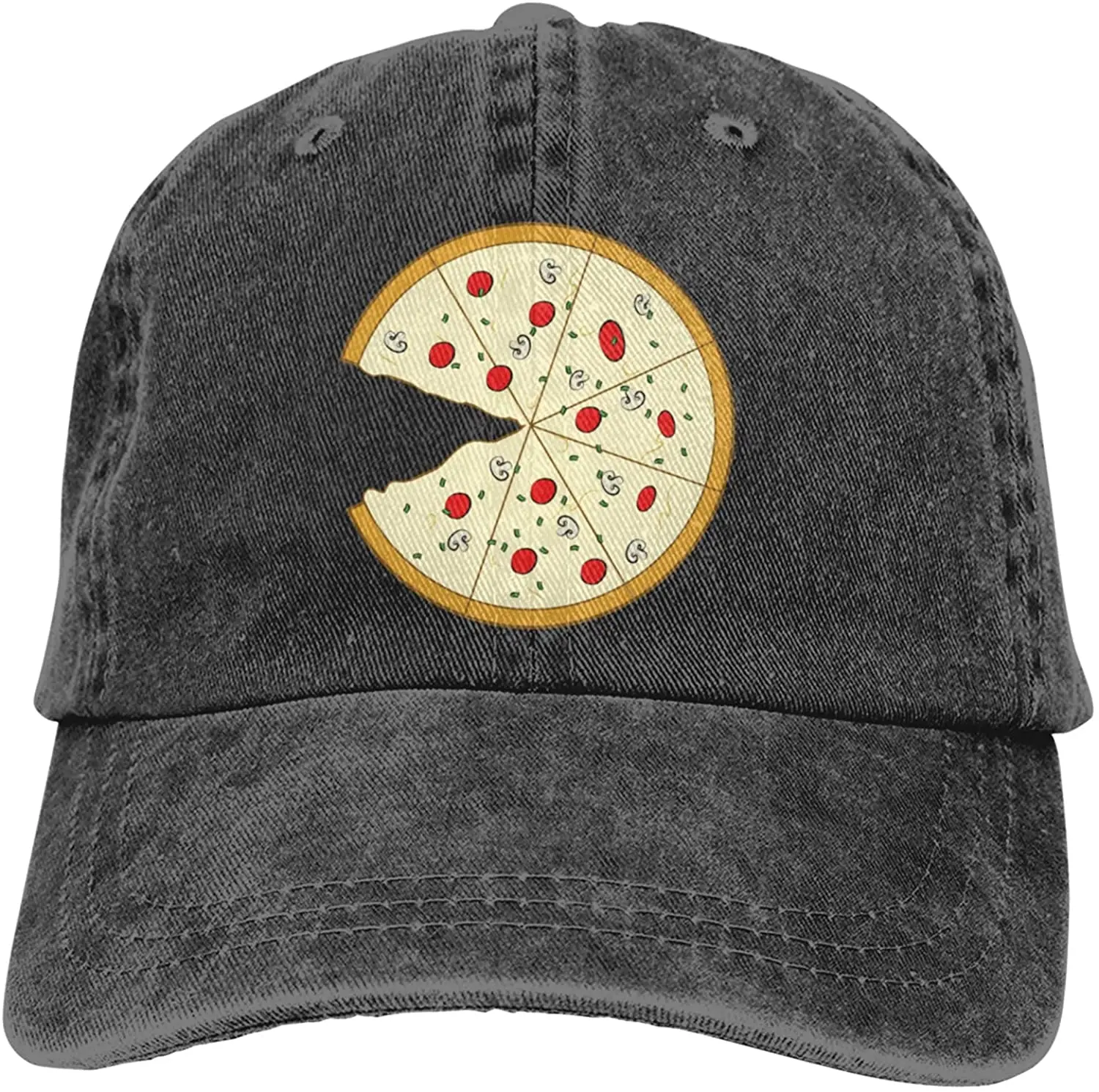 

Pizza Couple Part 2 Baseball Cap Cowboy Caps - Adjustable Fashion Hip Hop Jeans Hat for Men Women Black