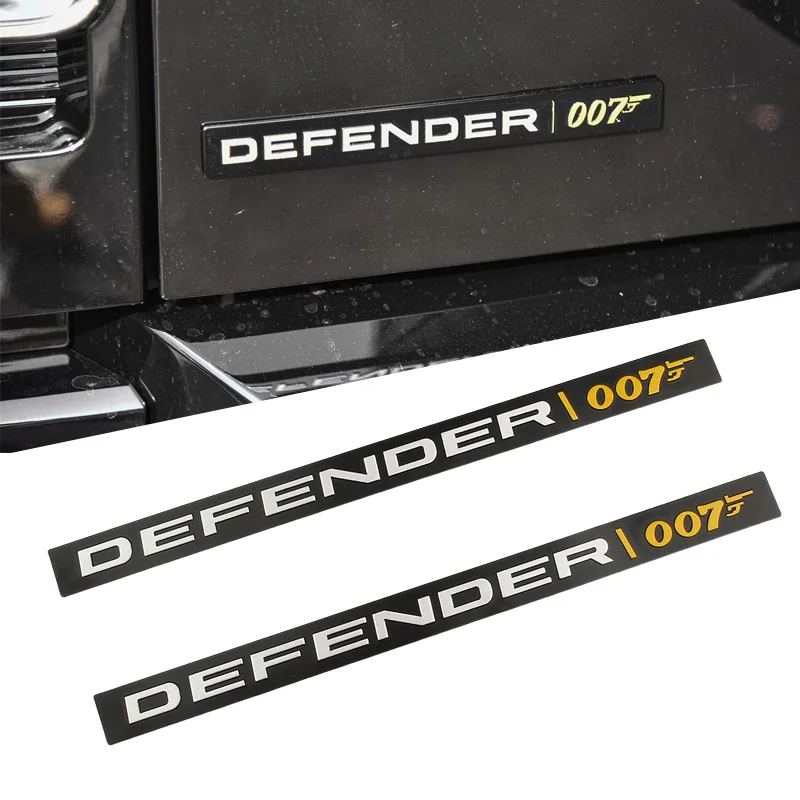 Автомобильные наклейки с логотипом из сплава DEFENDER 007 для Land Rover Defender Collector Edition