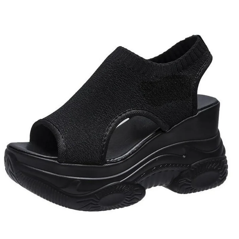 Босоножки женские на толстой подошве модная повседневная обувь сандалии