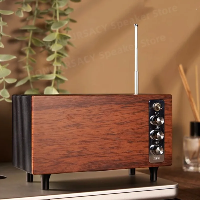 

Retro FM Radio Wireless Bluetooth Speakers HiFi Sound Quality Stereo Portable Home Desktop TWS Subwoofer card mp3 Music Player