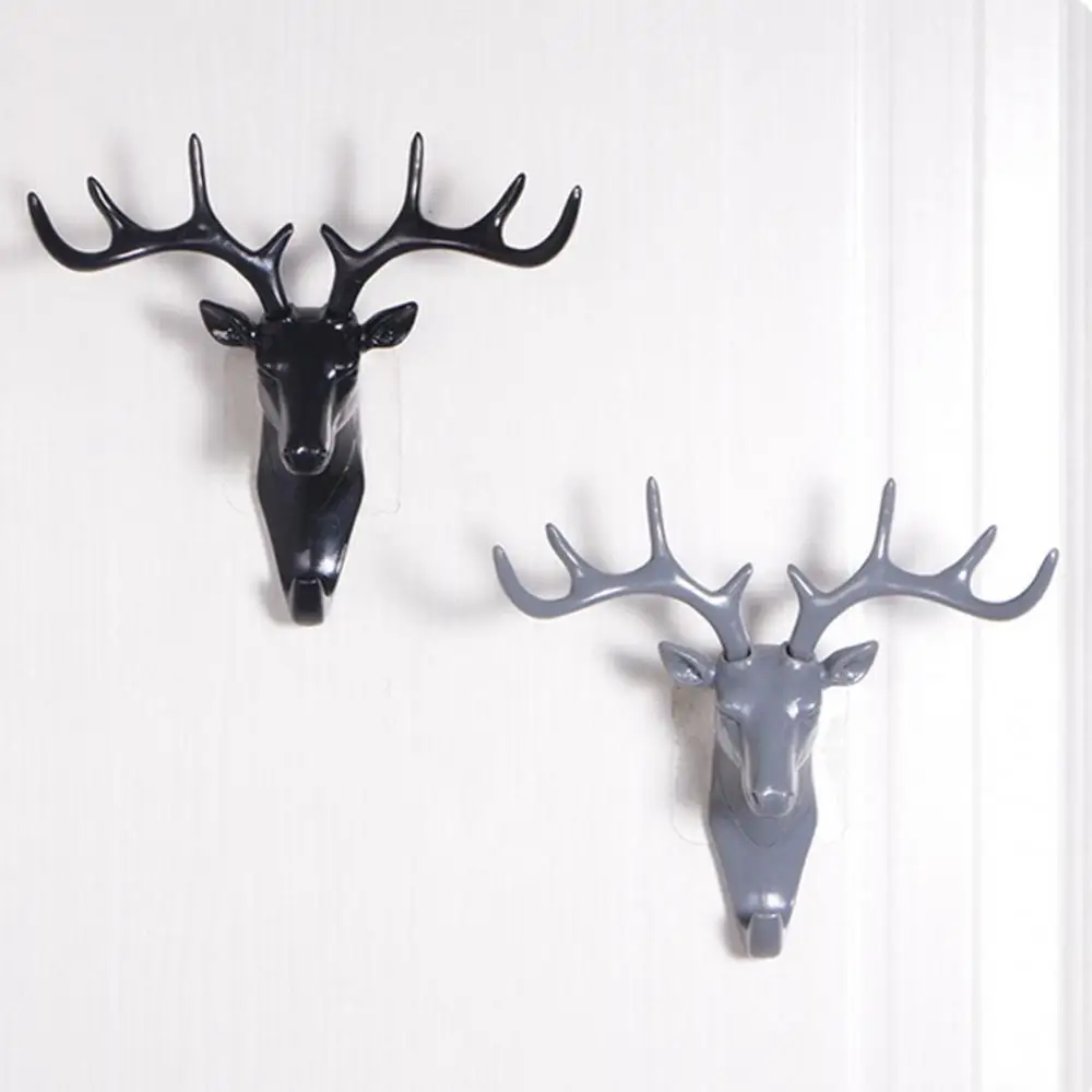 

Antler Hook Deer Head Key Holder Hanger Living Room Wall Decorative Ornament