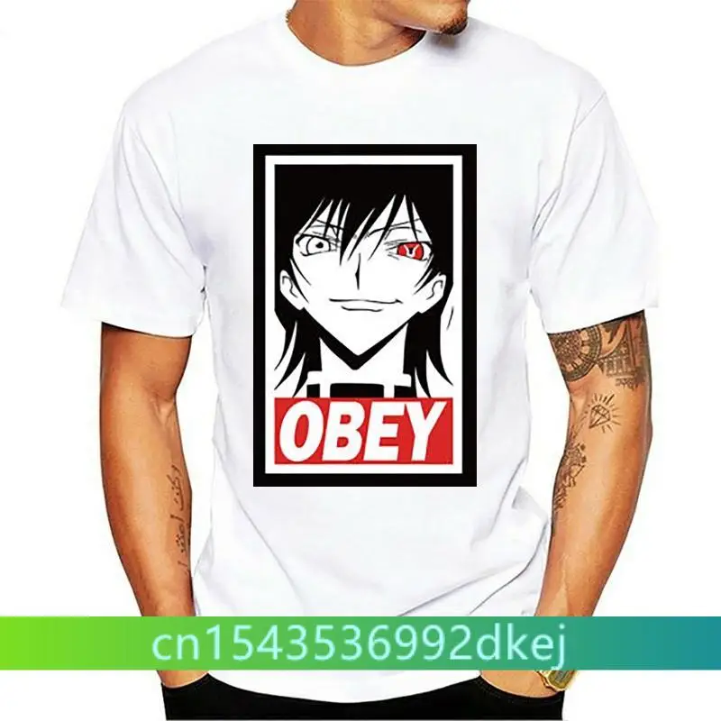 Мужская хлопковая футболка с принтом, в стиле аниме