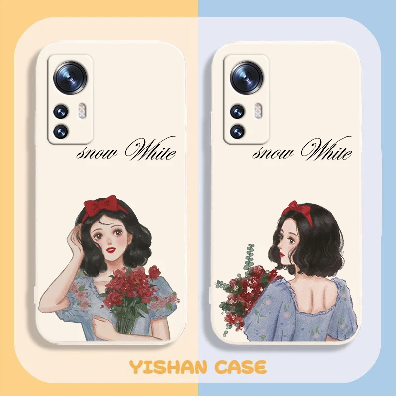 

Disney fashionable Snow White For Xiaomi Mi 12S 12 12X 11i 11T 11 10 10S 10T 9 Pro Lite Ultra 5G Liquid Rope TPU Phone Case