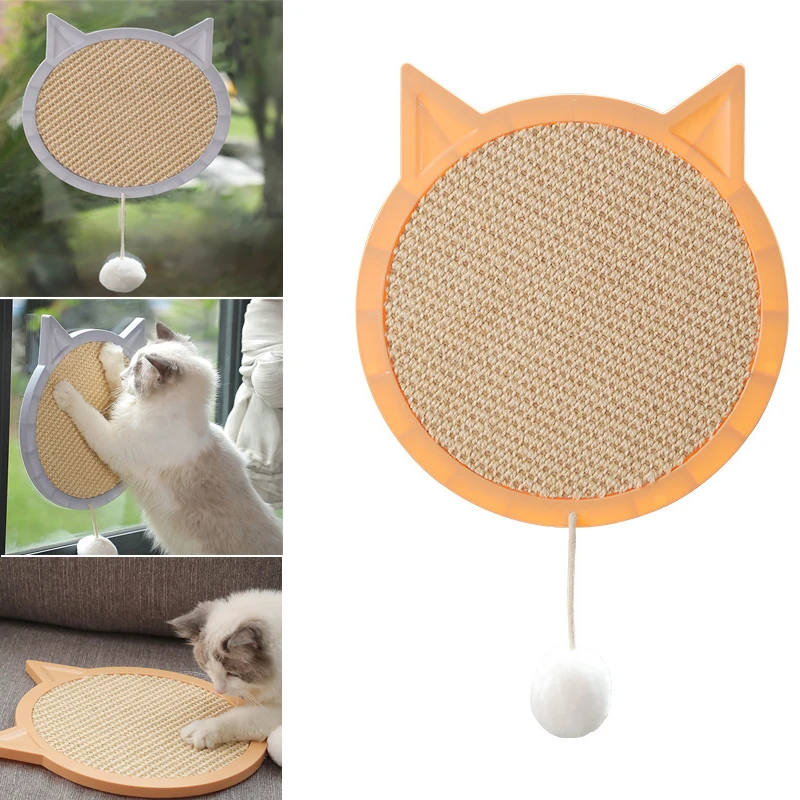 

Коврик-Когтеточка для кошек, присоска для стен, износостойкий коврик для скребка ногтей, для царапин, кошек, сизаля, Когтеточка для шлифовки ...