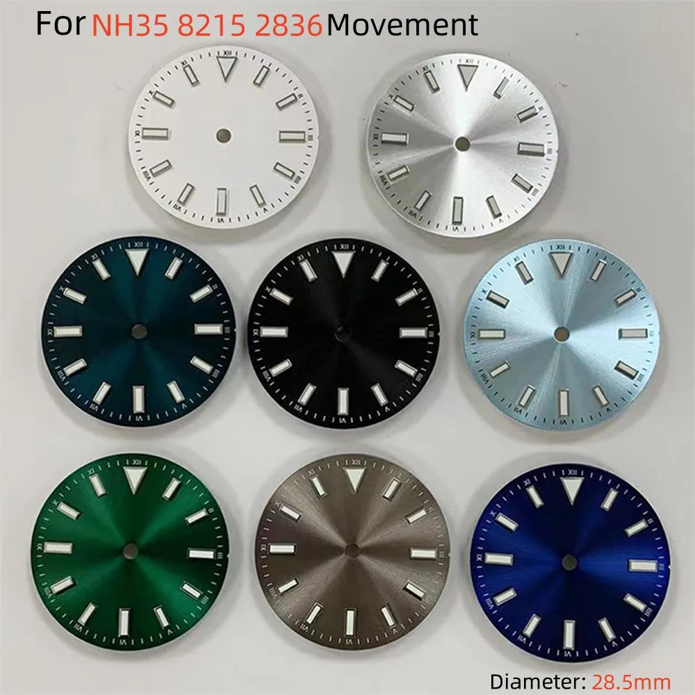 Светящийся циферблат для часов NH35/28 5/8215 1 шт