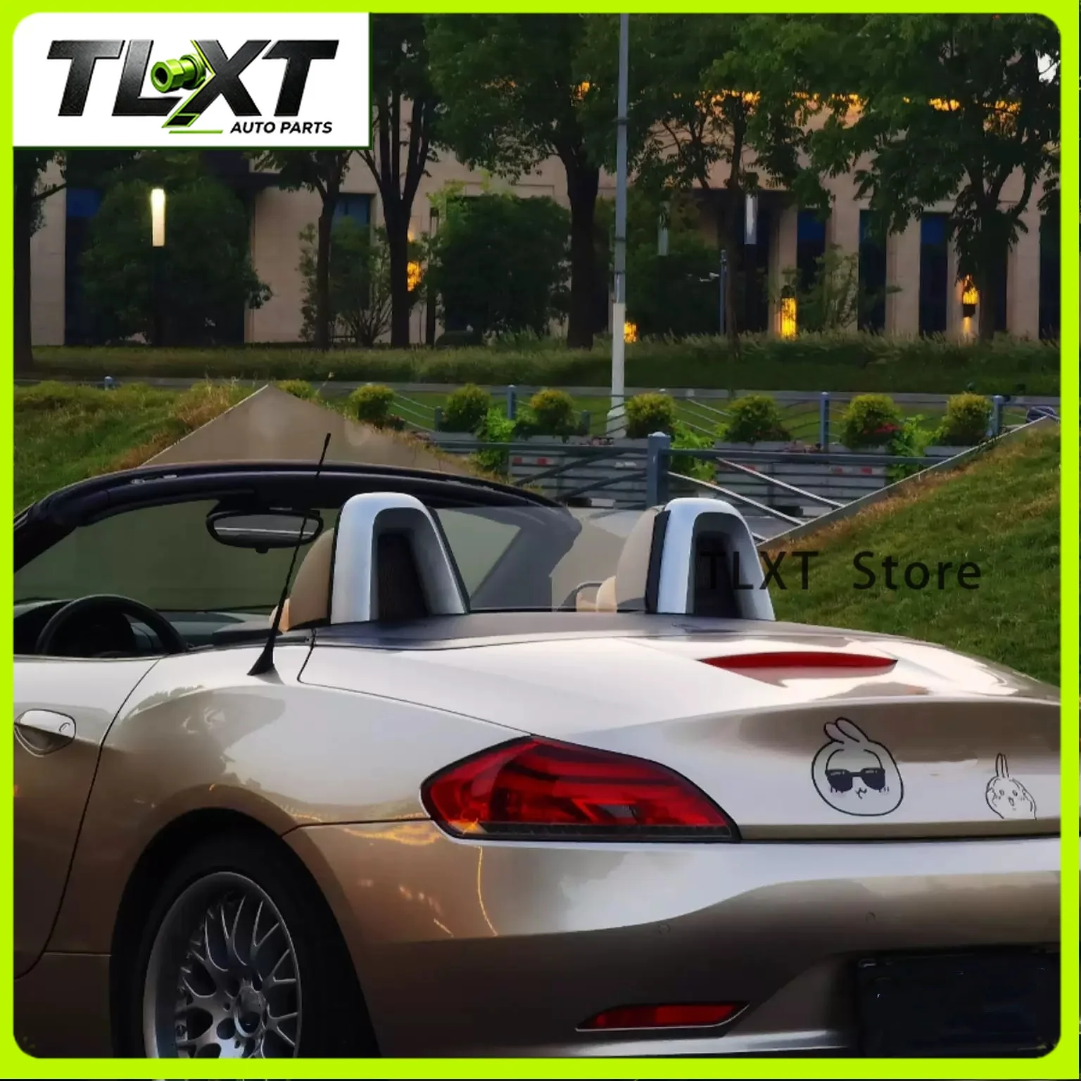 Фото Ветровой дефлектор TLXT для BMW Z4 E89 2009-2015, прозрачный дефлектор для левой и правой сторон, сетка на защитной раме. №2
