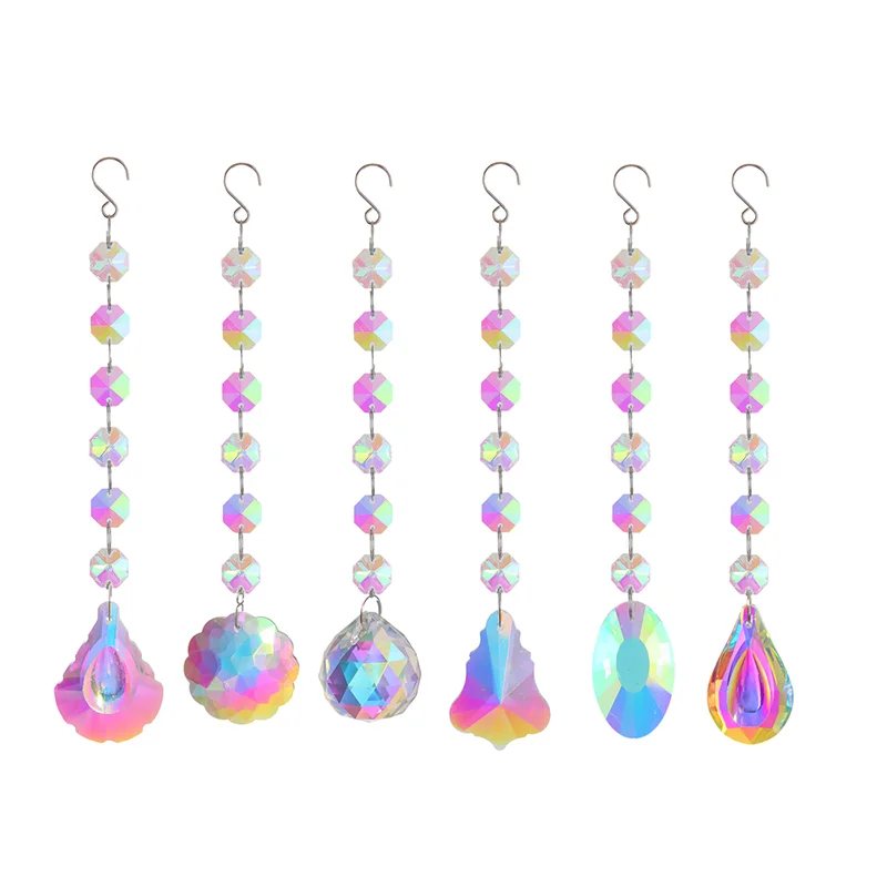

Crystal Pendant Prism Hanging Window Crystal Rainbow Light Crystal Gift Octagonal Beads DIY Jewelry Making Jewelry Accessories