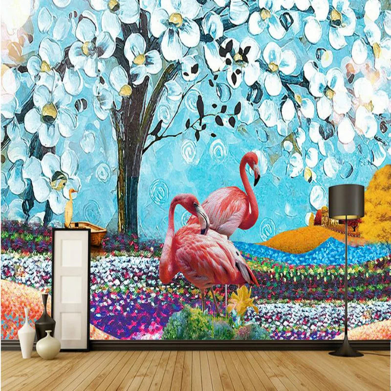 Улучшение дома 3D настенная бумага для стен 3d декоративная фон тропическая