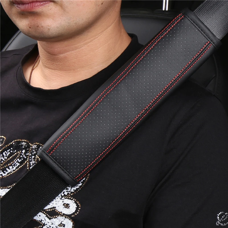 

Автомобильные аксессуары, ремень безопасности из искусственной кожи, наплечный чехол для ремня безопасности, дышащая Защитная подкладка д...