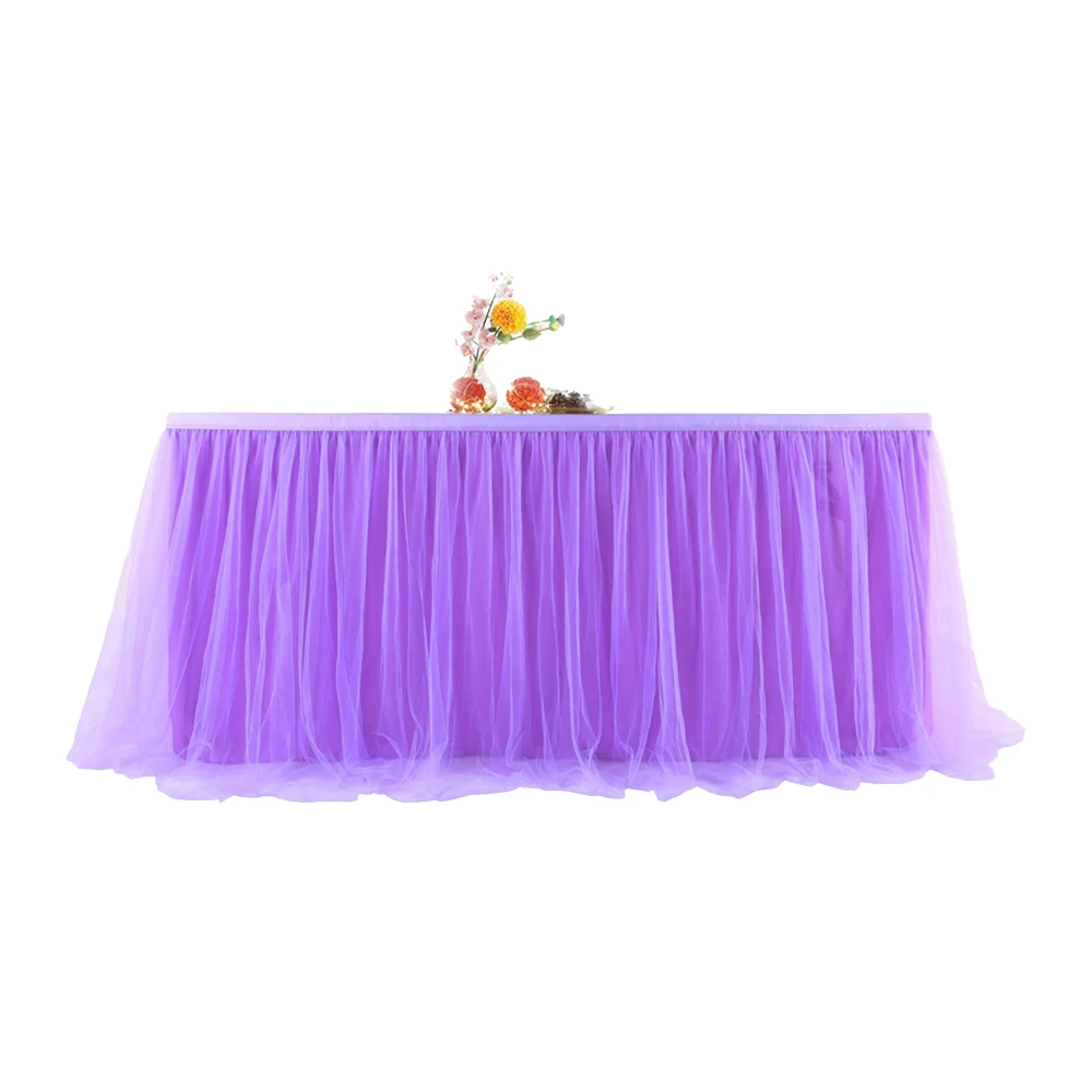 S White Pink Purple Tablecloth Rectangular