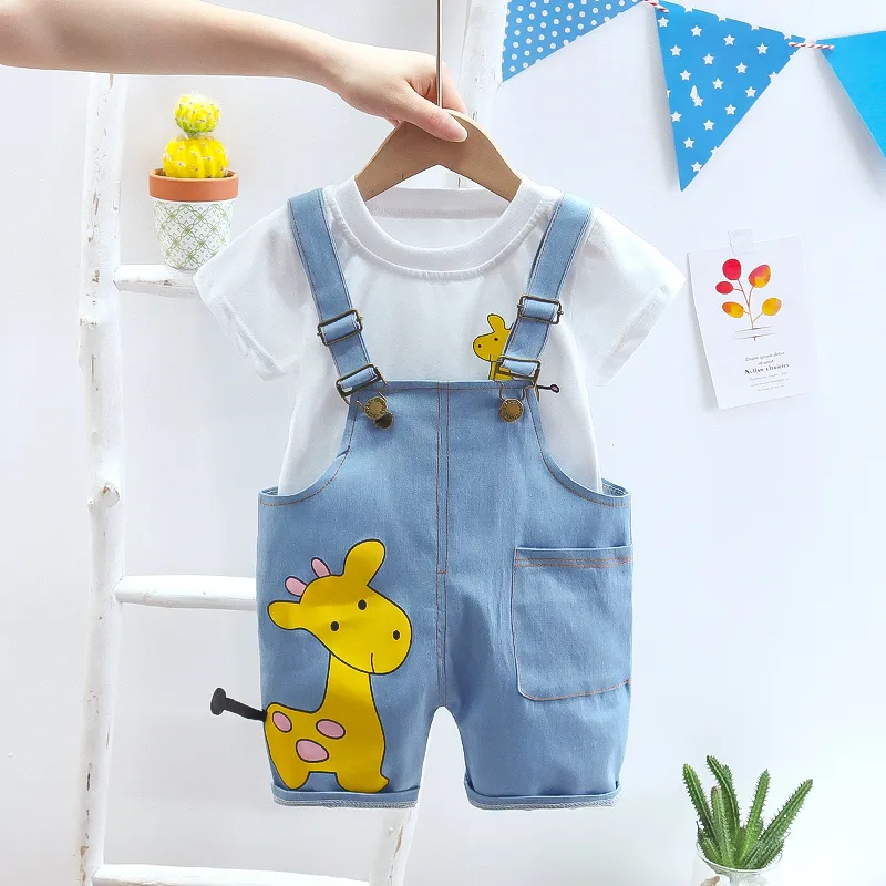 

TYG-Baby Clothes Toddler Boy Clothes 0-5 Years Old Summer Short-Sleeved Shorts Suit Baby Printed Shirt Two-Piece Suit -TYG