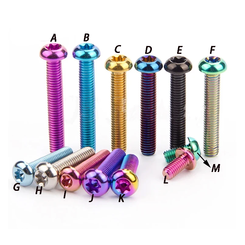 TITST Титановые болты M5 M6 ISO7380 с полукруглой головкой Torx (10 шт.)