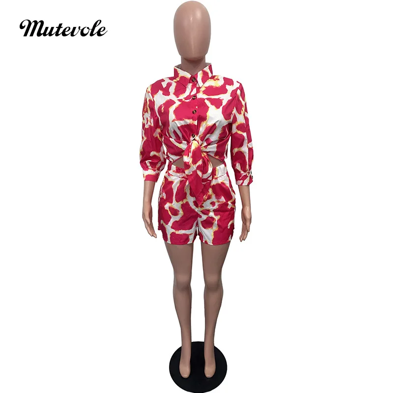 Женский комплект из двух предметов muteхорошая розовая леопардовая расцветка с