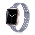 Ремешок силиконовый для Apple Watch, браслет для смарт-часов iWatch Series 3 4 5 6 7 se, 45 мм 41 мм 44 мм 40 мм 38 мм 42 мм