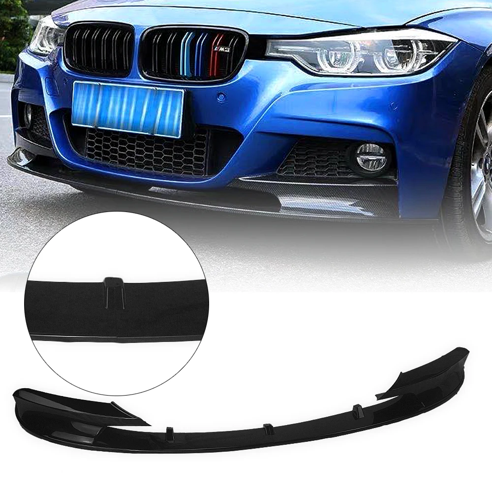 Auto Front Bumper Spoiler Lip Car Body Kit ABS Plastic Lower Splitter Guard Plate For BMW F30 3 Series M Sport 2012-2018