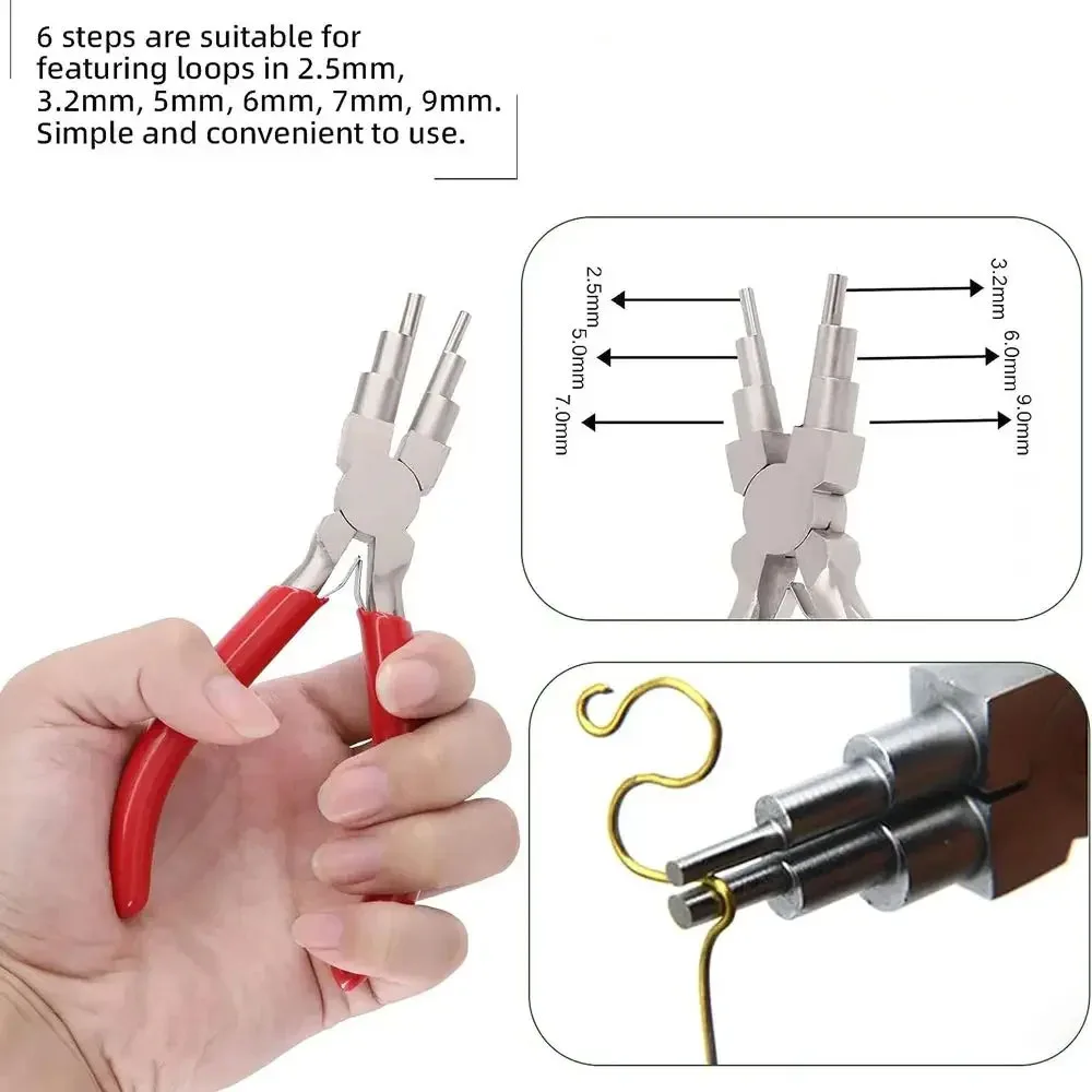 8 шт. набор инструментов для завивки проводов включает 2 шпинделя 6 в 1 Клещи