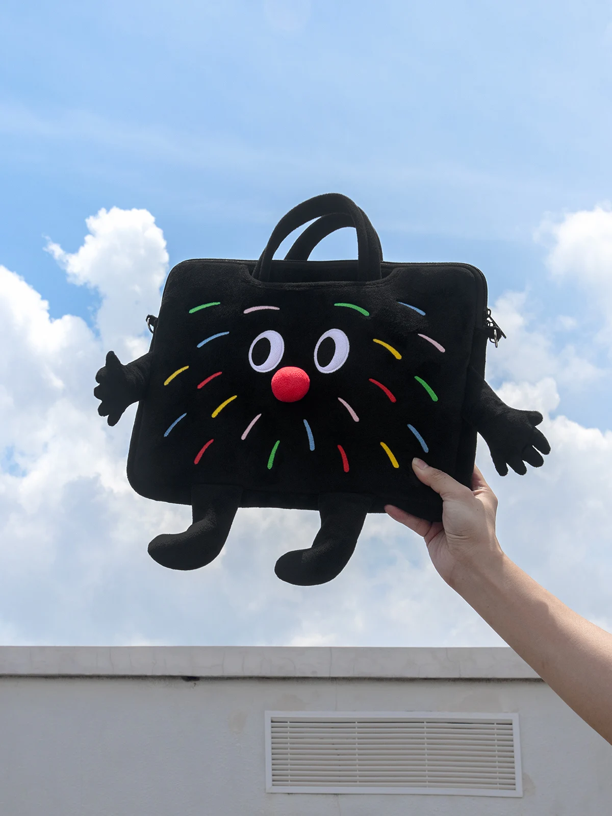 Симпатичная мультяшная сумка для ноутбука 13 3 6 14 15 дюймов MacBook Pro16 Dell Samsung Huawei через