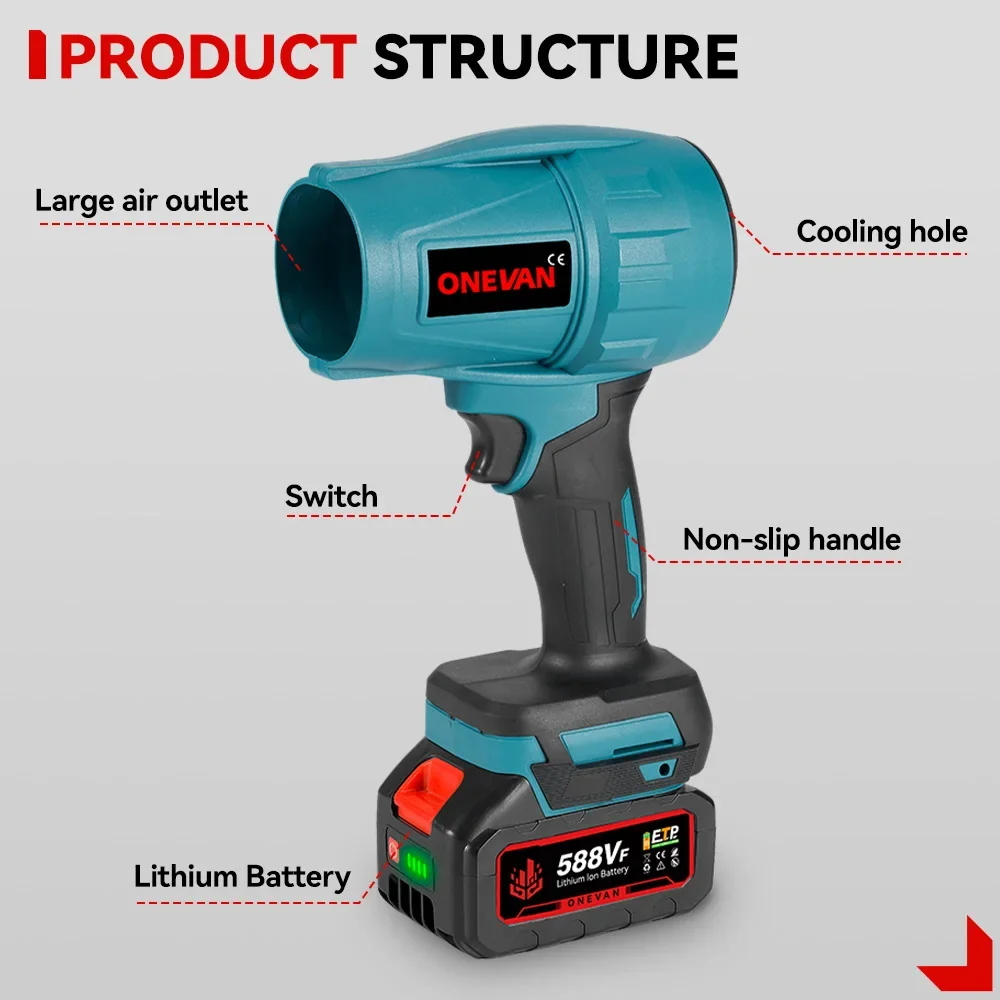 Электрический турбовентилятор 1200 Вт 200 м/с