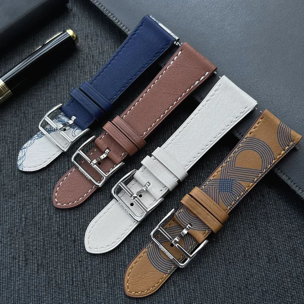 Фото Кожаный ремешок для Amazfit GTS 4/GTR 4/3/2 Mini/Pro/stratos/Balance Sport Correa 20 мм/22 мм ремешок для часов Amazfit bip 5-3 pro-U №2