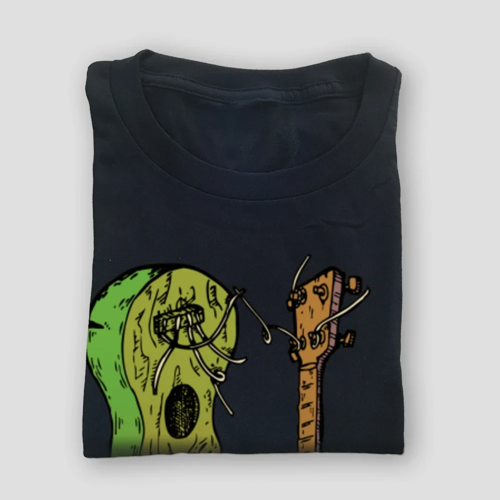 Модные мужские футболки Broken Ukuleles с электронной гитарой Новое поступление 2024