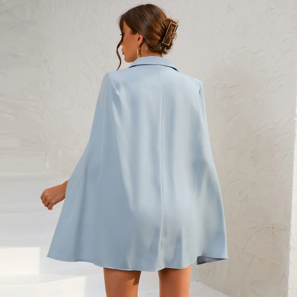 Женский двубортный блейзер с коротким рукавом и V-образным вырезом - купить по