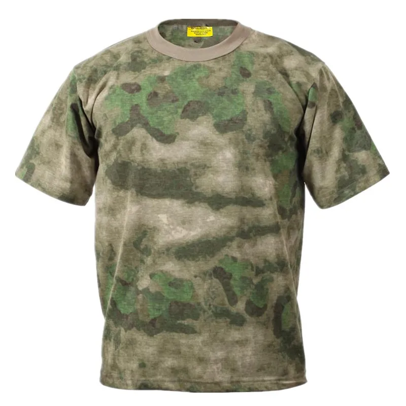 

A-TACS FG Camo T-Shirt FOLIAGE GREEN Army Marine Corps USMC Paintball SWAT Cotton T-shirt